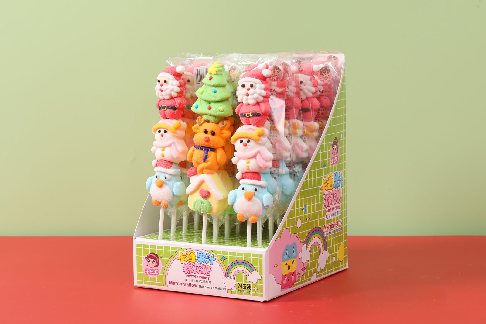 Christmas marshmallow skewer